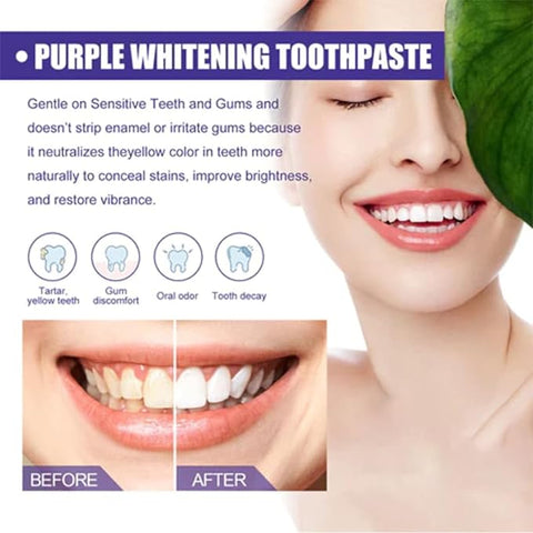 Purple Corrector Toothpaste – Brighten Your Smile Instantly!