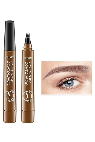 Waterproof 4-Prong Precision Eyebrow Pencil – Smudge-Proof All Day!